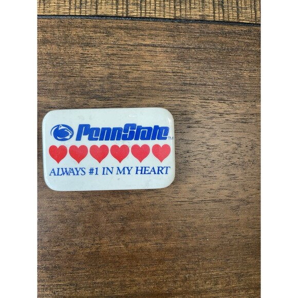 2 VTG Penn State Buttons. 1981 48-14 Game Against Pitt. Rare - Picture 3 of 4